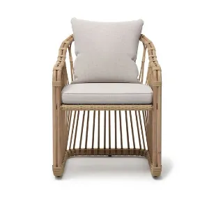 Doğal Rattan Çubuk Sandalye Modern Bahçe ve Balkon Koltuğu