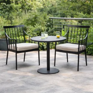 Modern Metal Bahçe Sandalyesi Minderli | Balkon ve Teras Sandalyesi