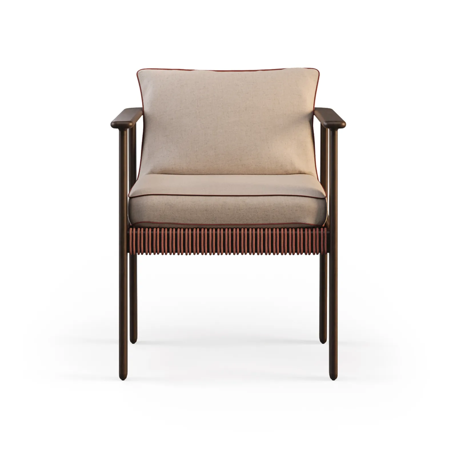 İp Örgü Ahşap Bahçe Koltuğu | Modern ve Konforlu Dış Mekân Koltuğu